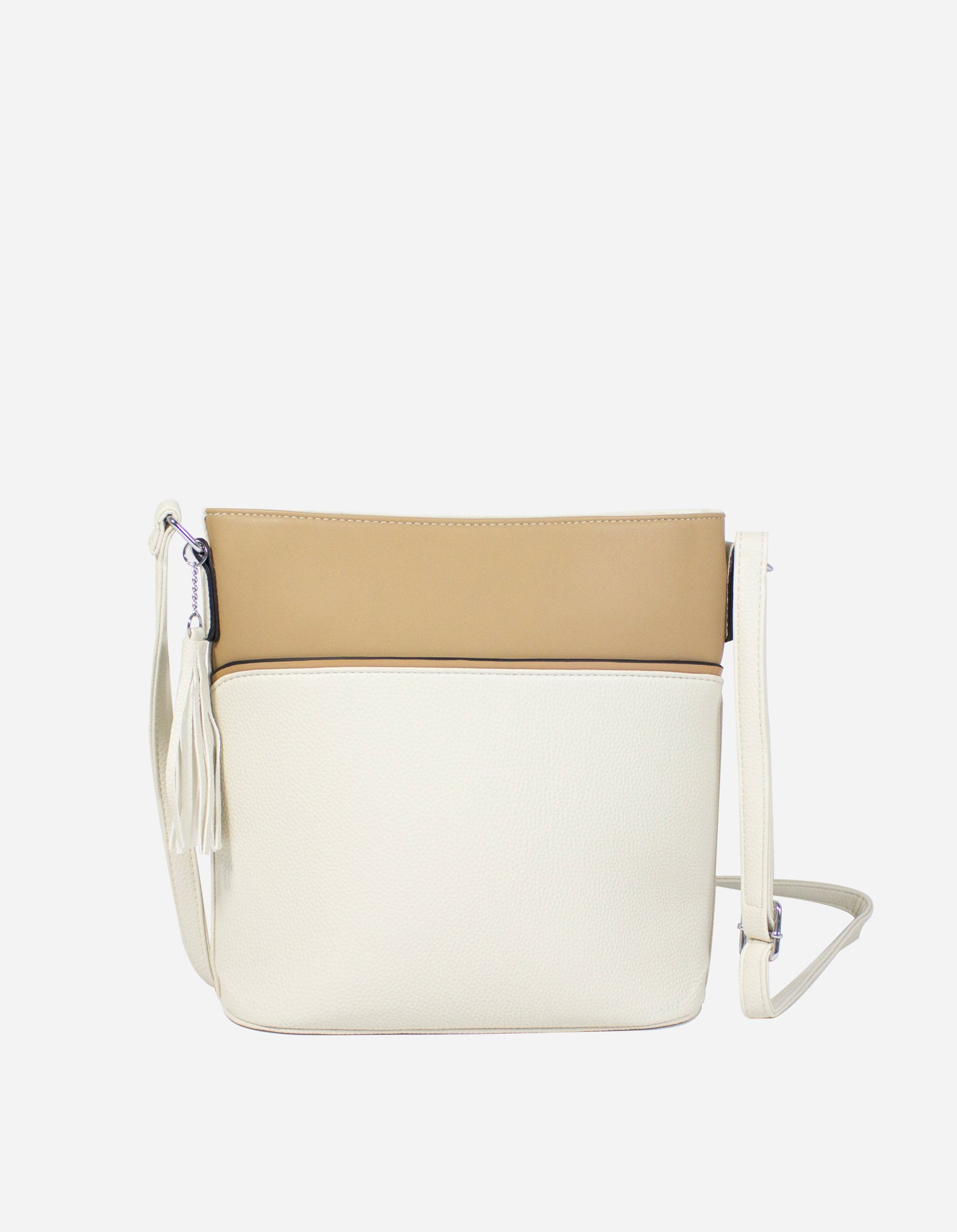 Borsa a tracolla bicolore