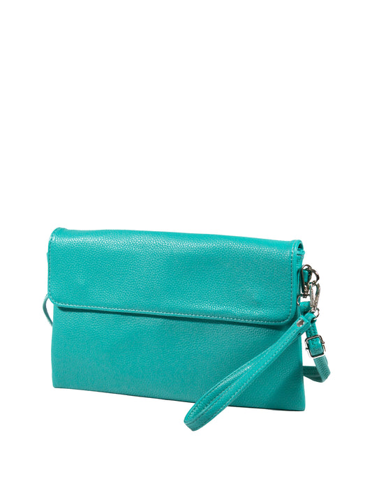 Bustina clutch con bottone magnetico