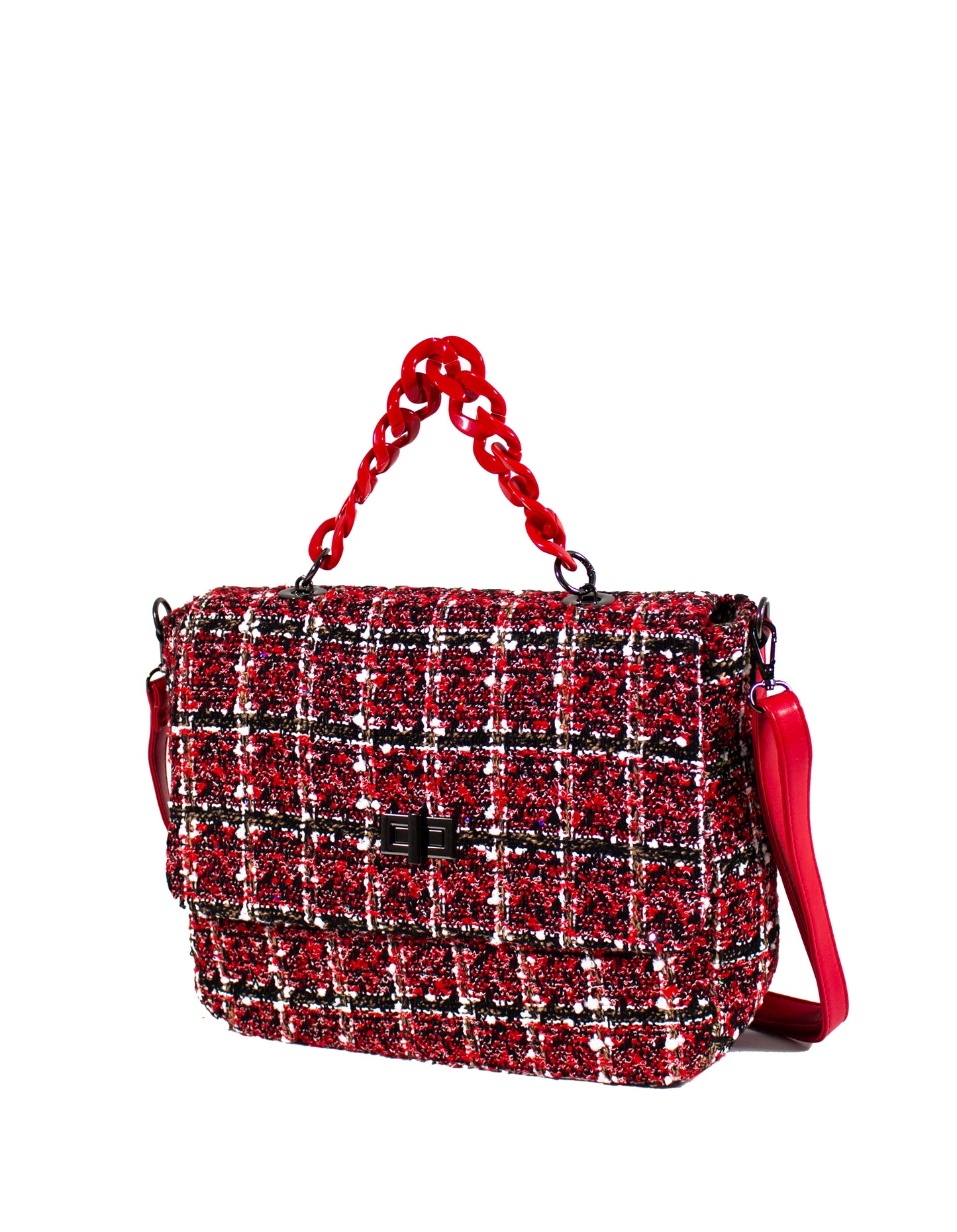 BORSA A MANO TARTAN chiusura switch - BR76805