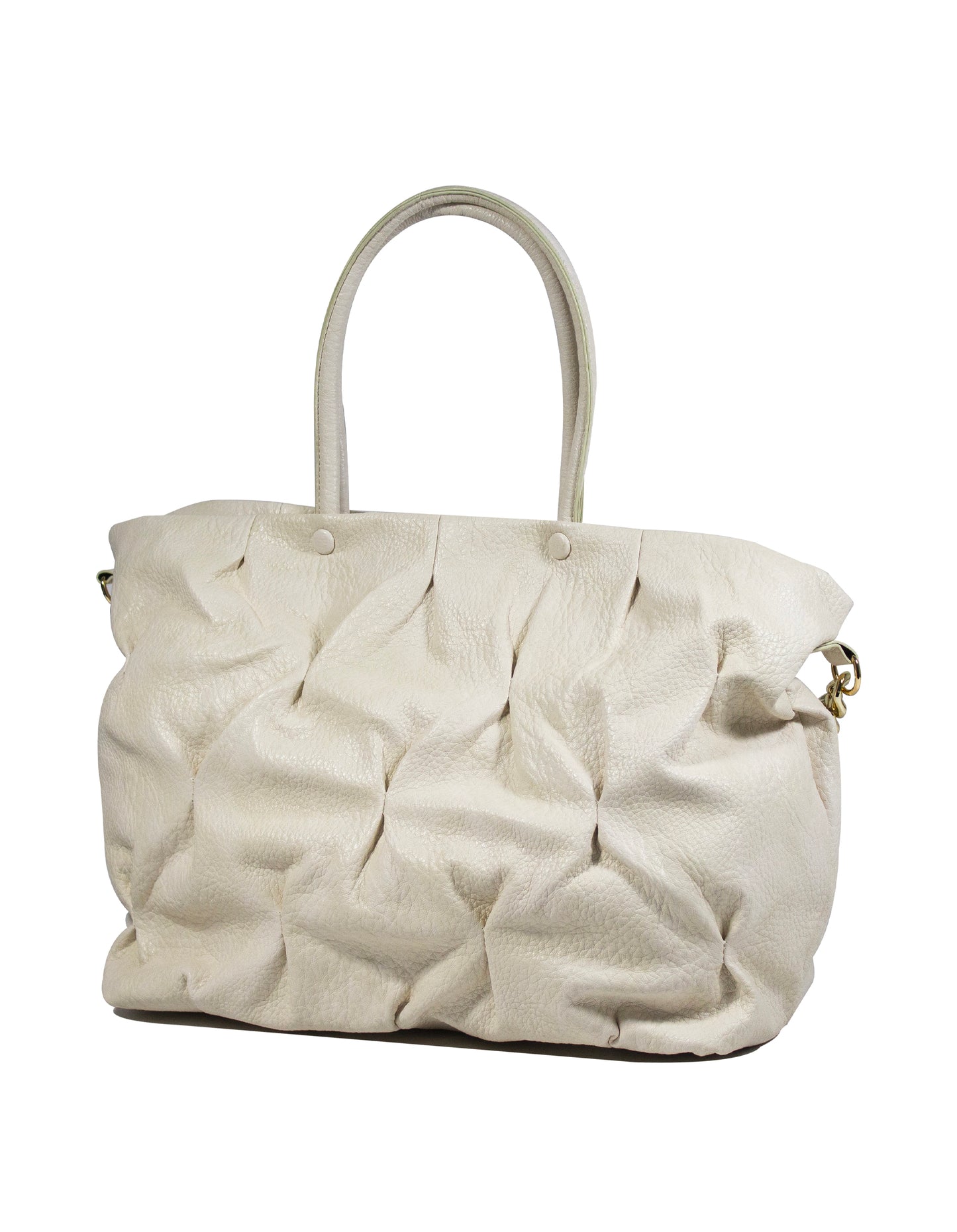 Shopping bag effetto crespo con catena