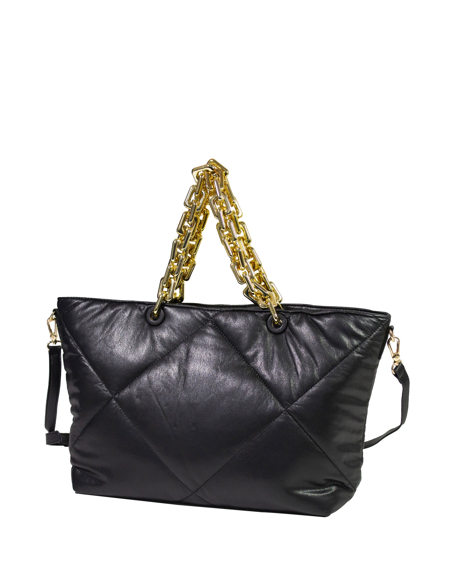 Borsa manico a catena con tracolla