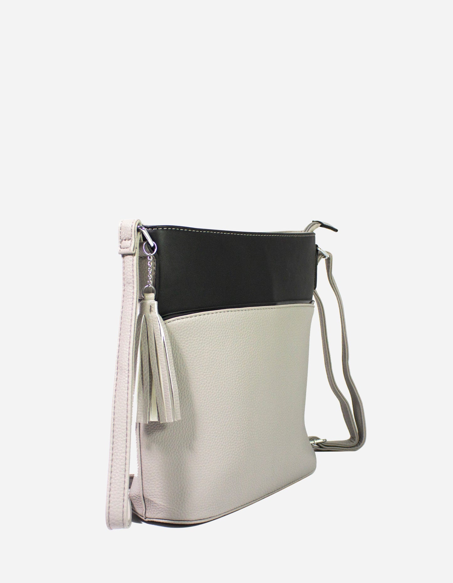 Borsa a tracolla bicolore