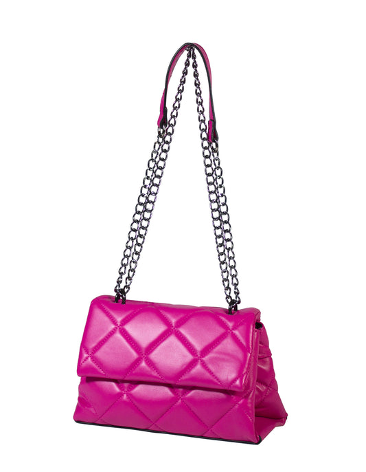 Minibag con tracollino effetto matelassè