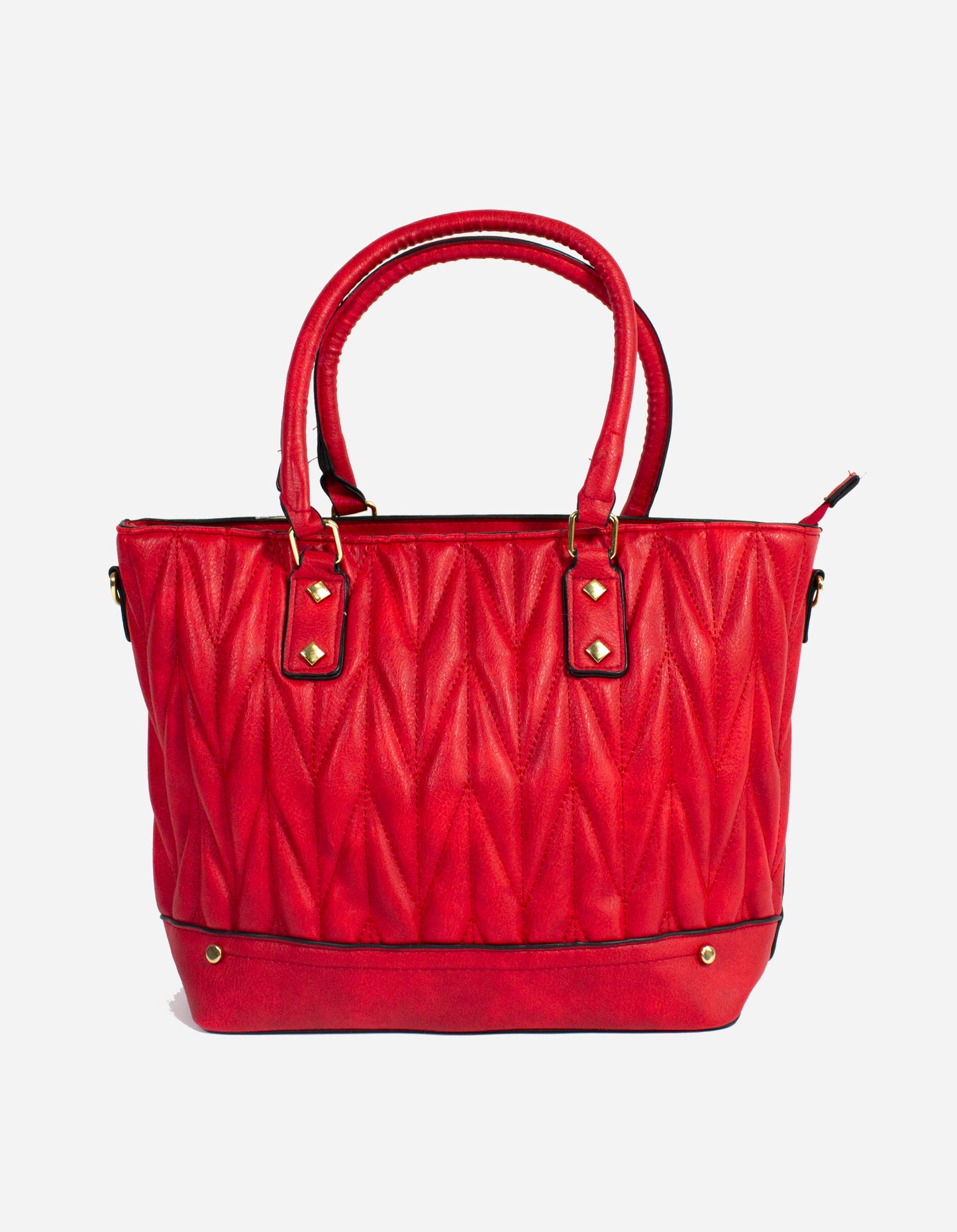 Borsa manico effetto matelassè