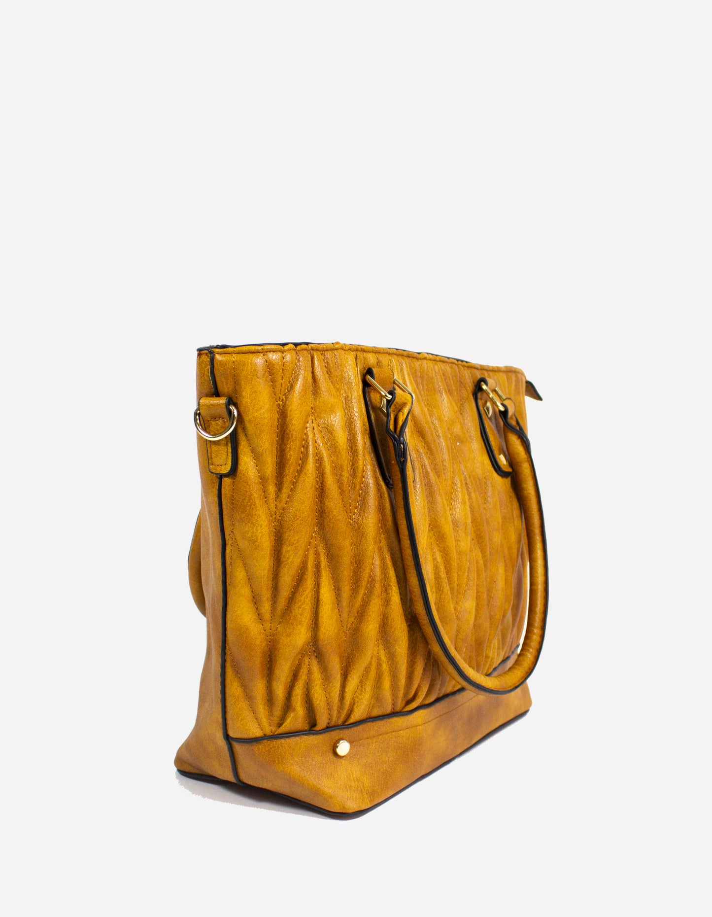 Borsa manico effetto matelassè