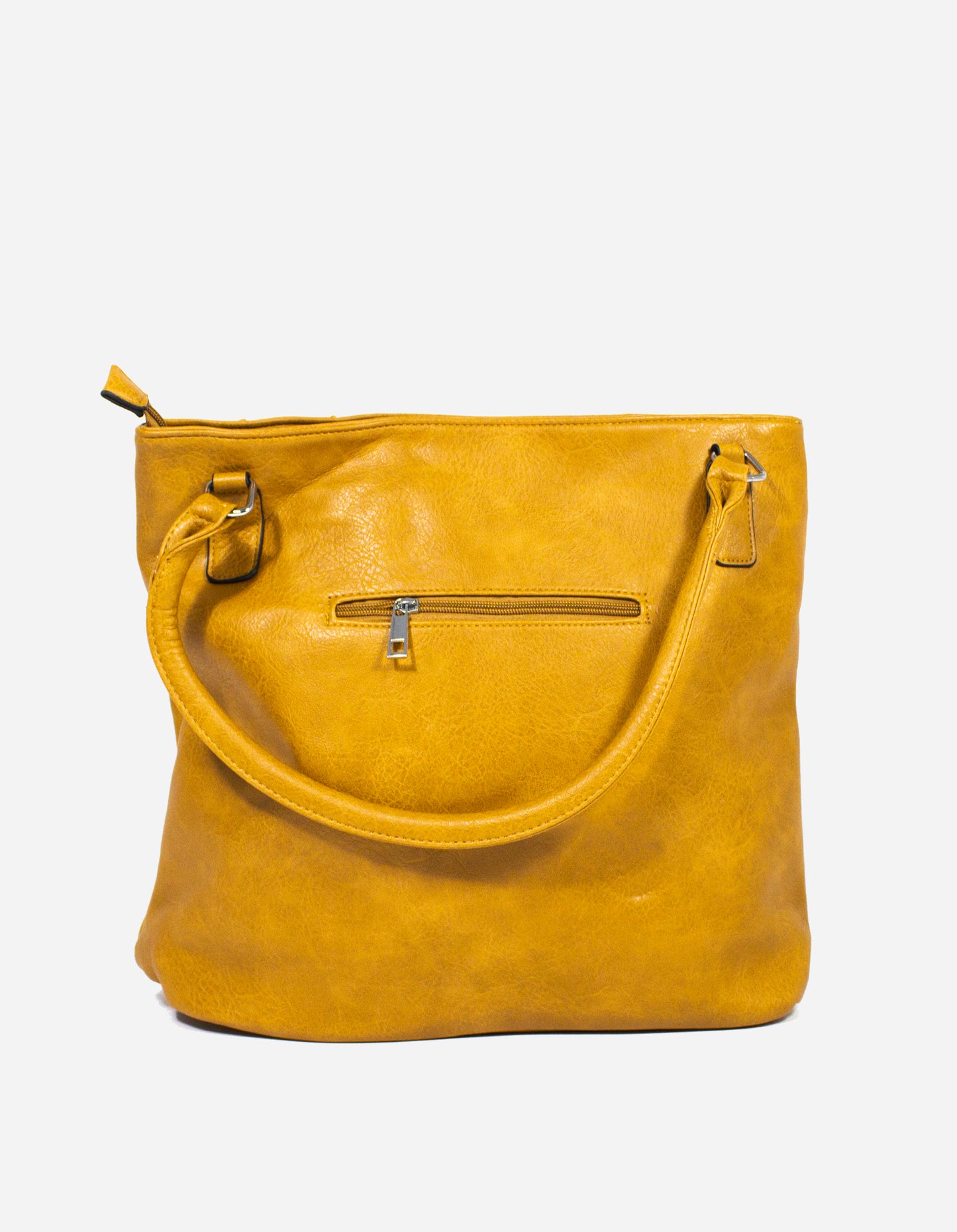 Borsa doppia zip effetto croc
