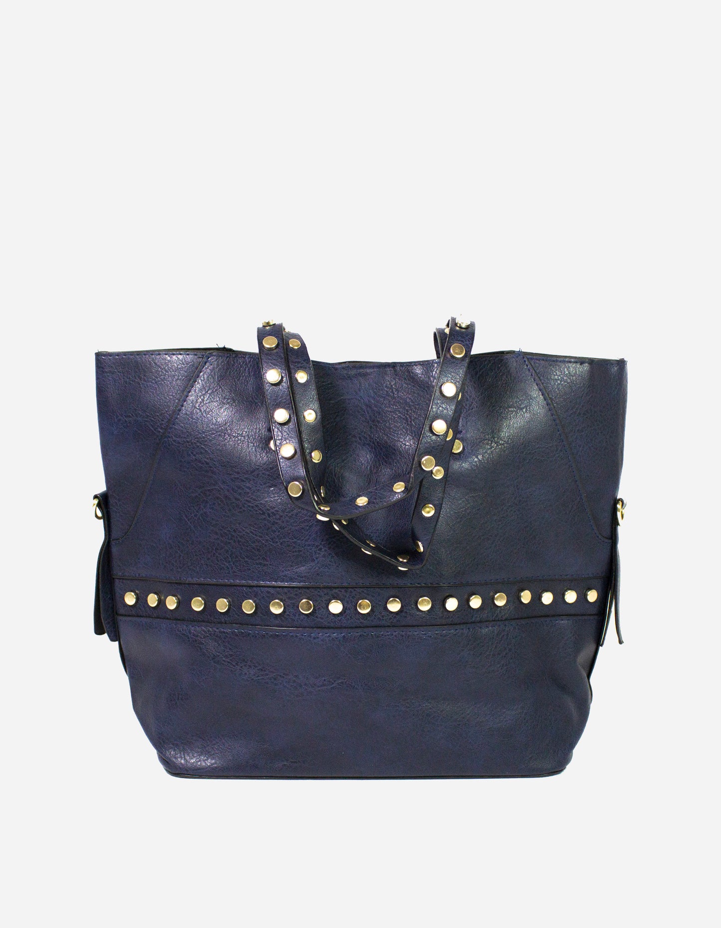 Shopping bag con borchie