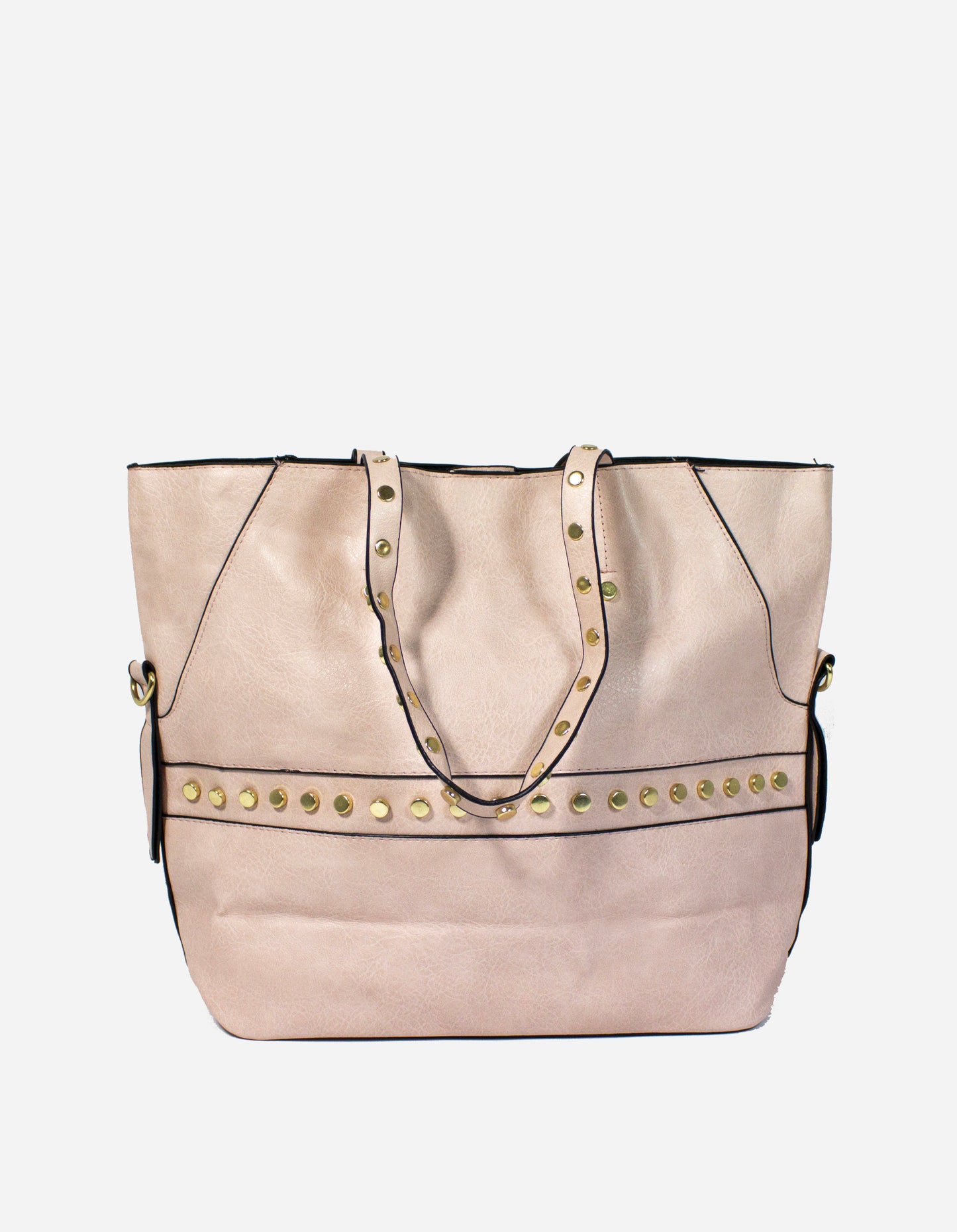 Shopping bag con borchie
