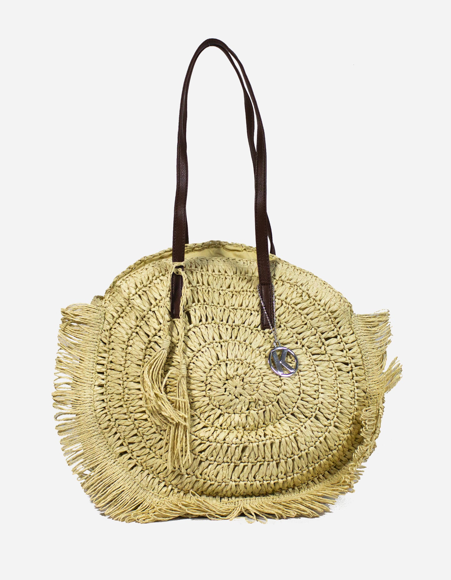 Borsa paglia rotonda - MALIBU