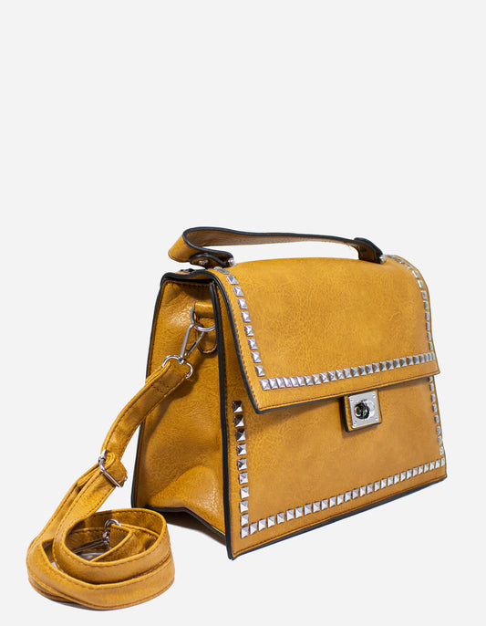 Minibag con borchie chiusura switch