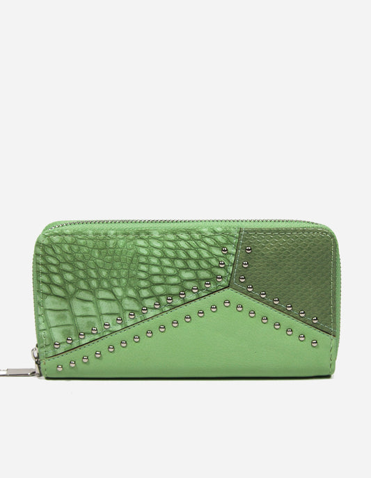 Portafoglio pattern croc