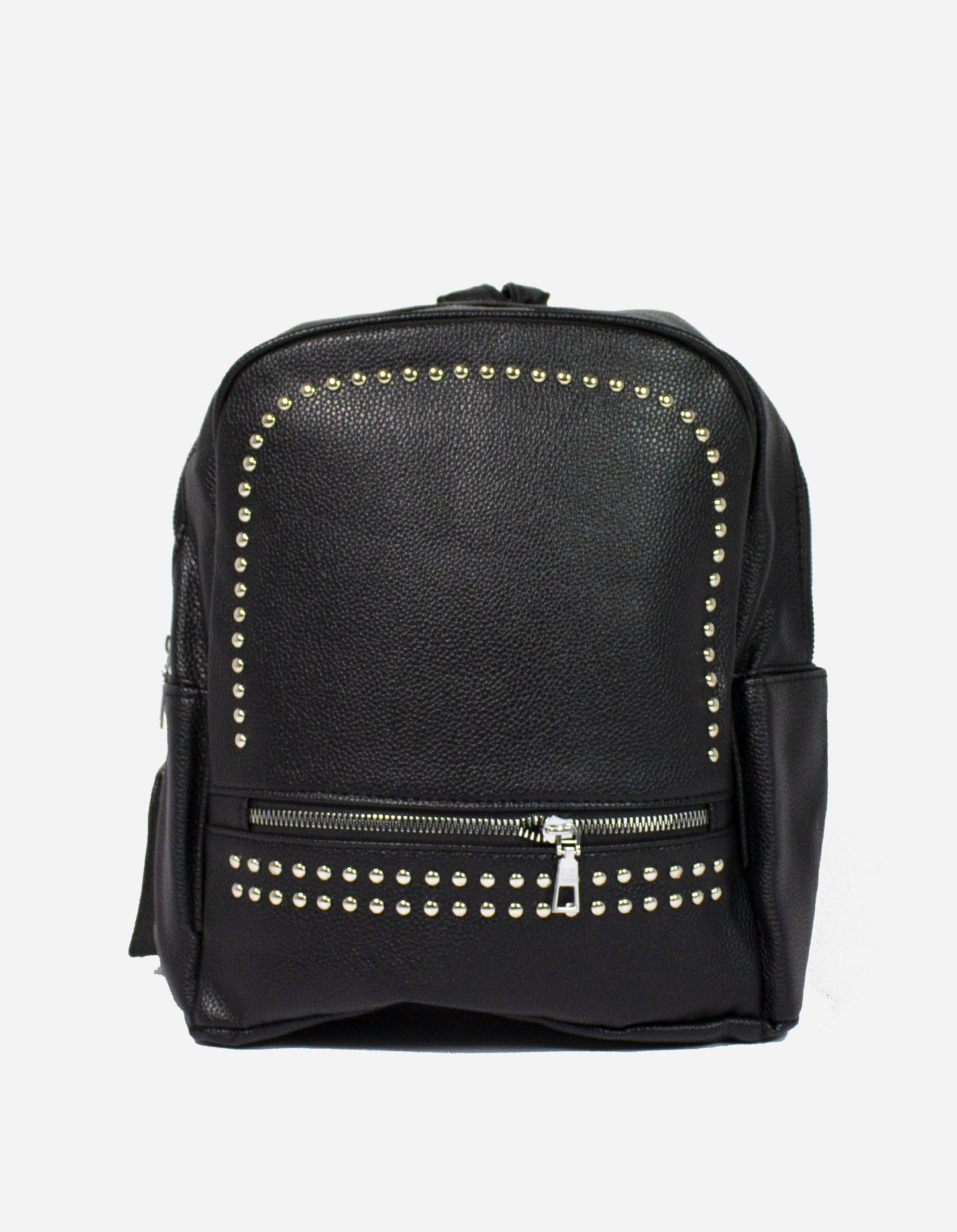 Zaino effetto metal con borchie