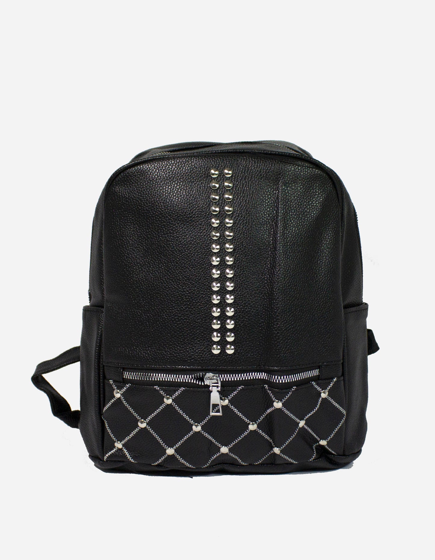 Zaino effetto metal con borchie