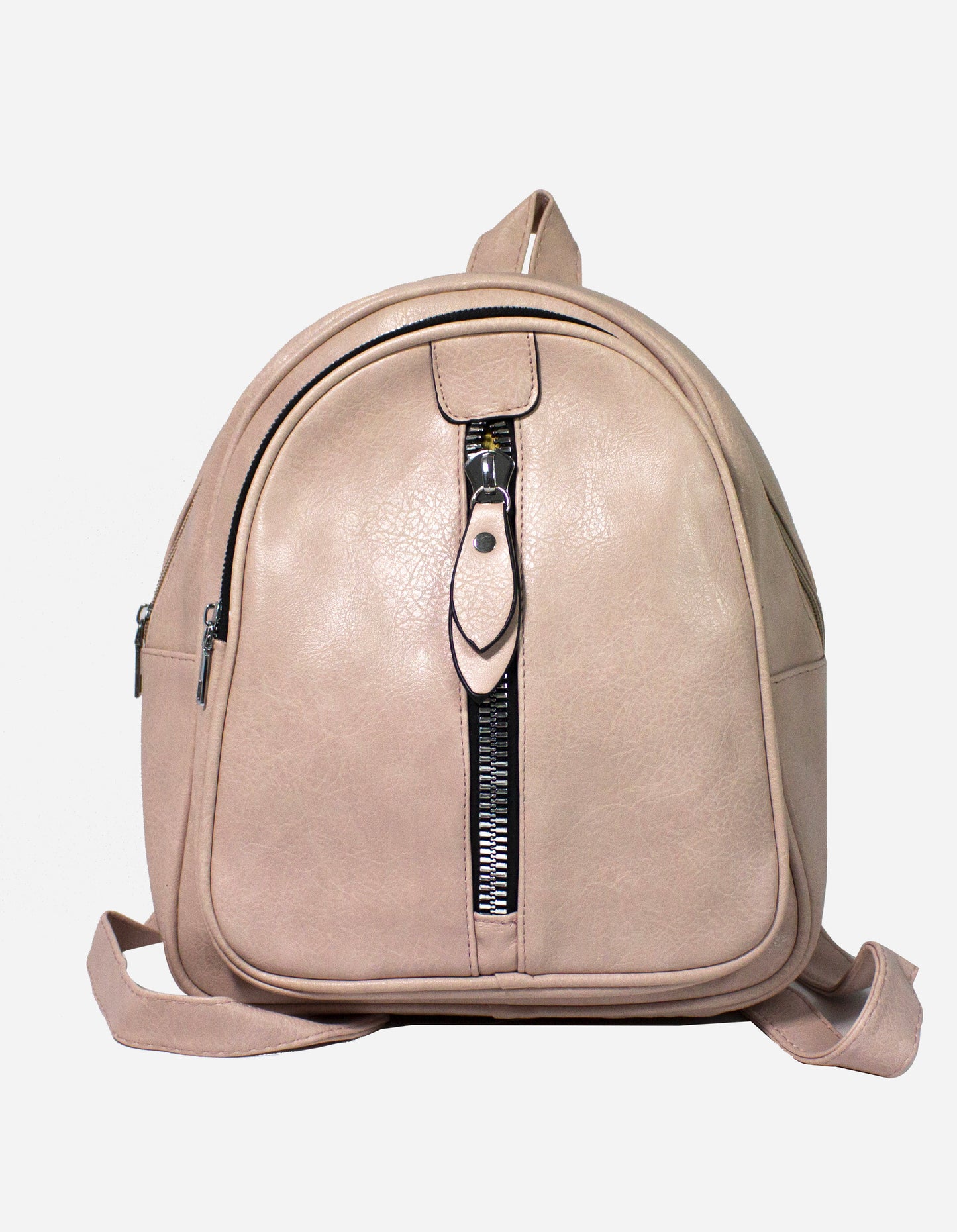 Zaino zip verticale e tasca frontale