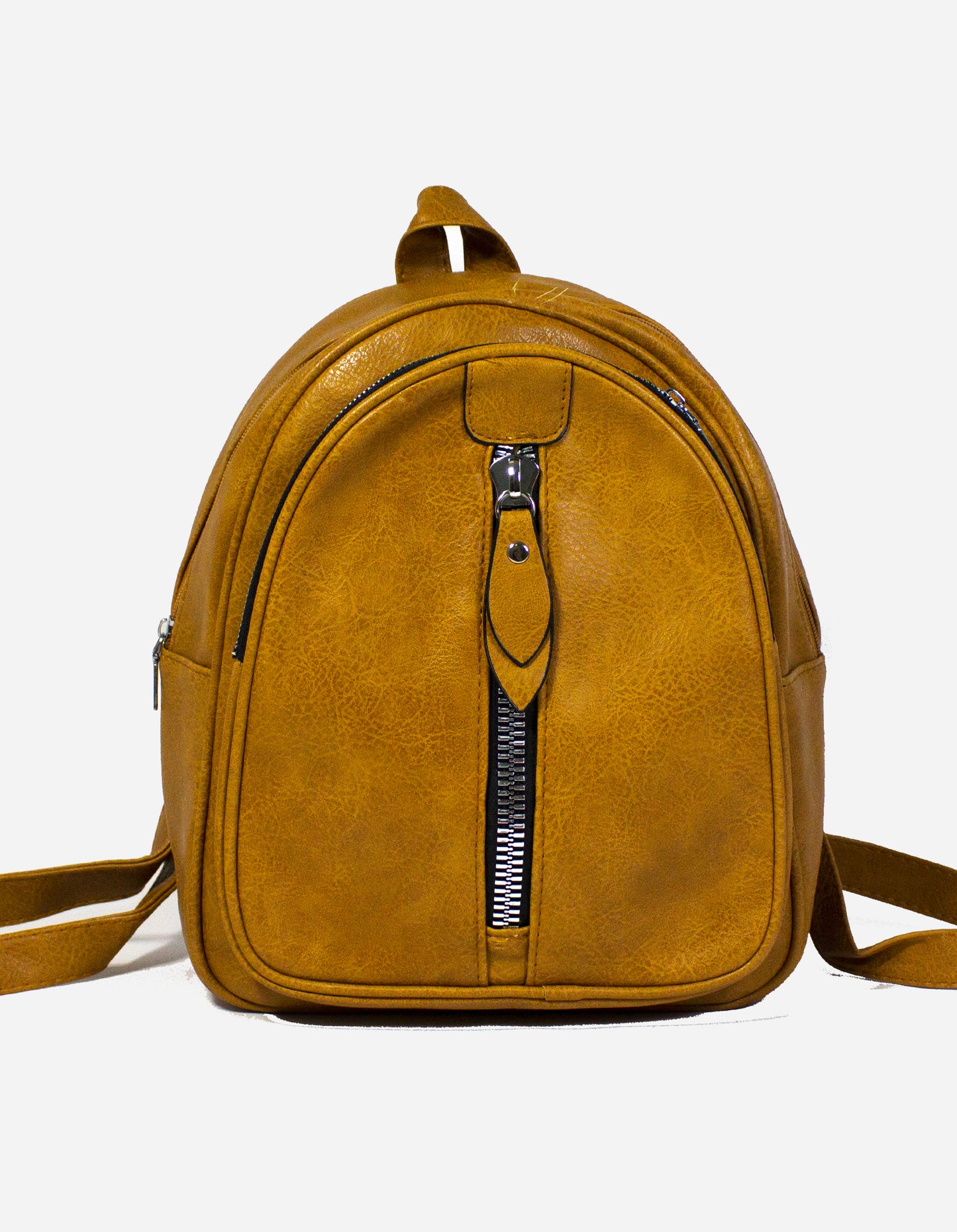 Zaino zip verticale e tasca frontale