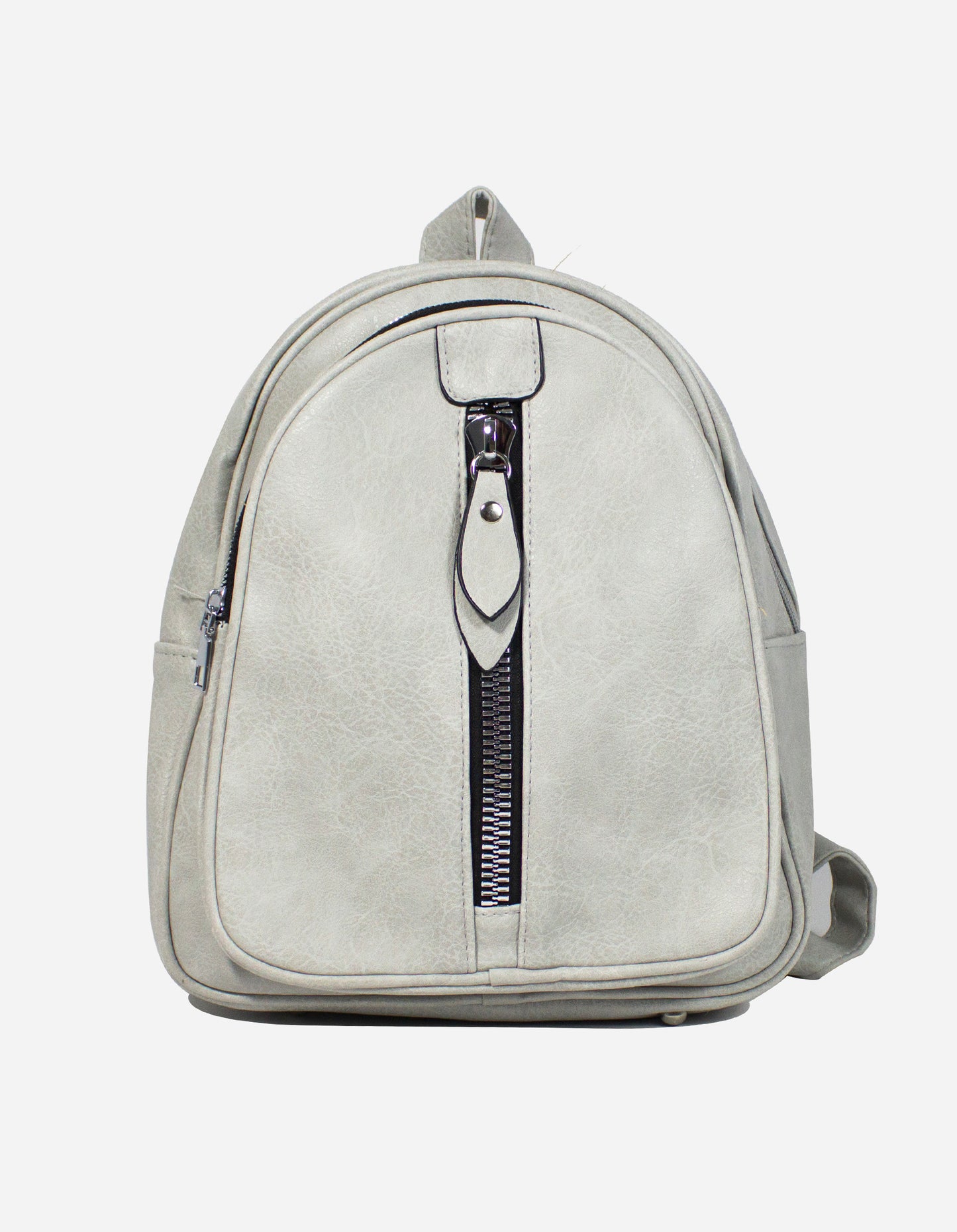 Zaino zip verticale e tasca frontale