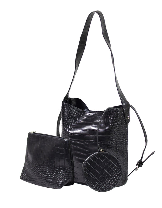 Borsa con borsello e marsupio pendente
